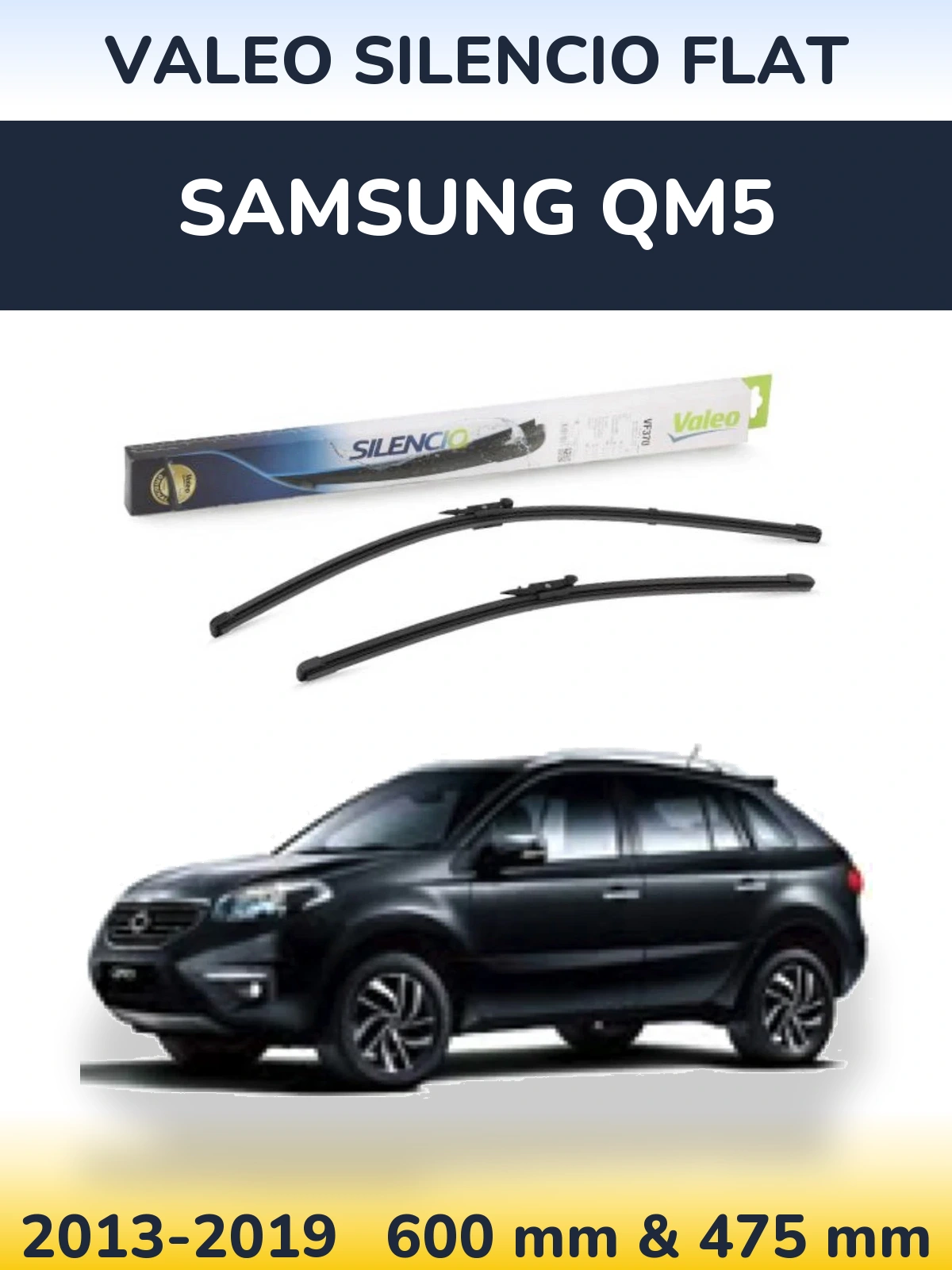 Ștergătoare Valeo Silencio Flat pentru Samsung QM5