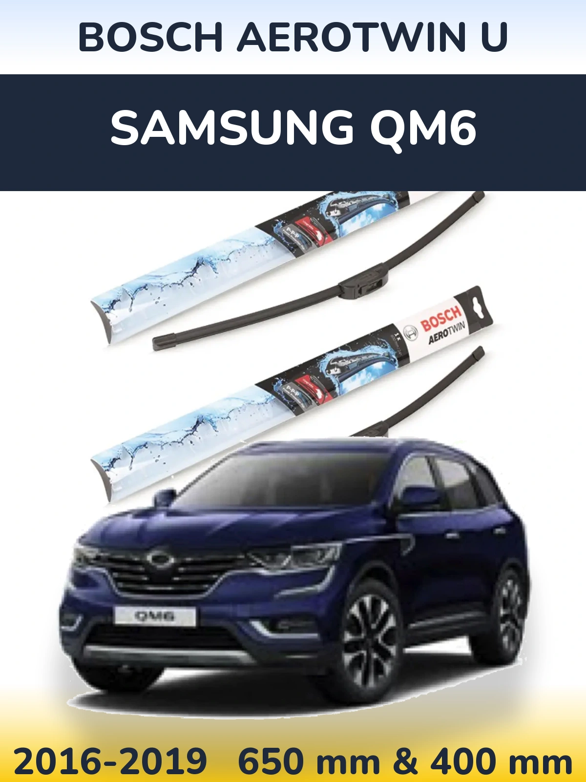 Ștergătoare BOSCH AeroTwin U pentru Samsung QM6