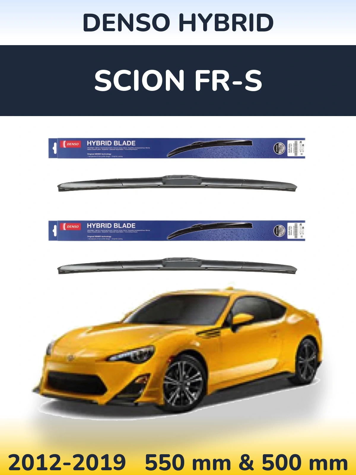 Ștergătoare Denso Hybrid pentru Scion FR-S