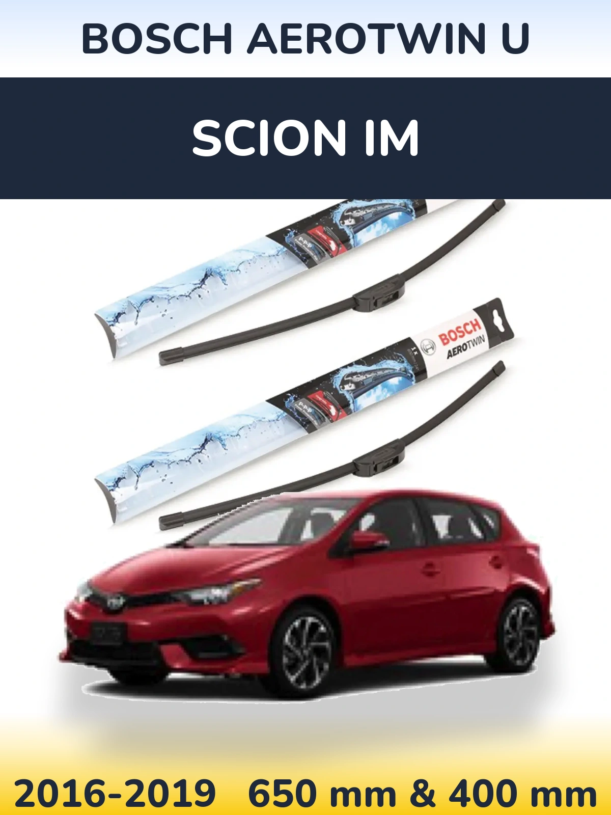Ștergătoare BOSCH AeroTwin U pentru Scion iM
