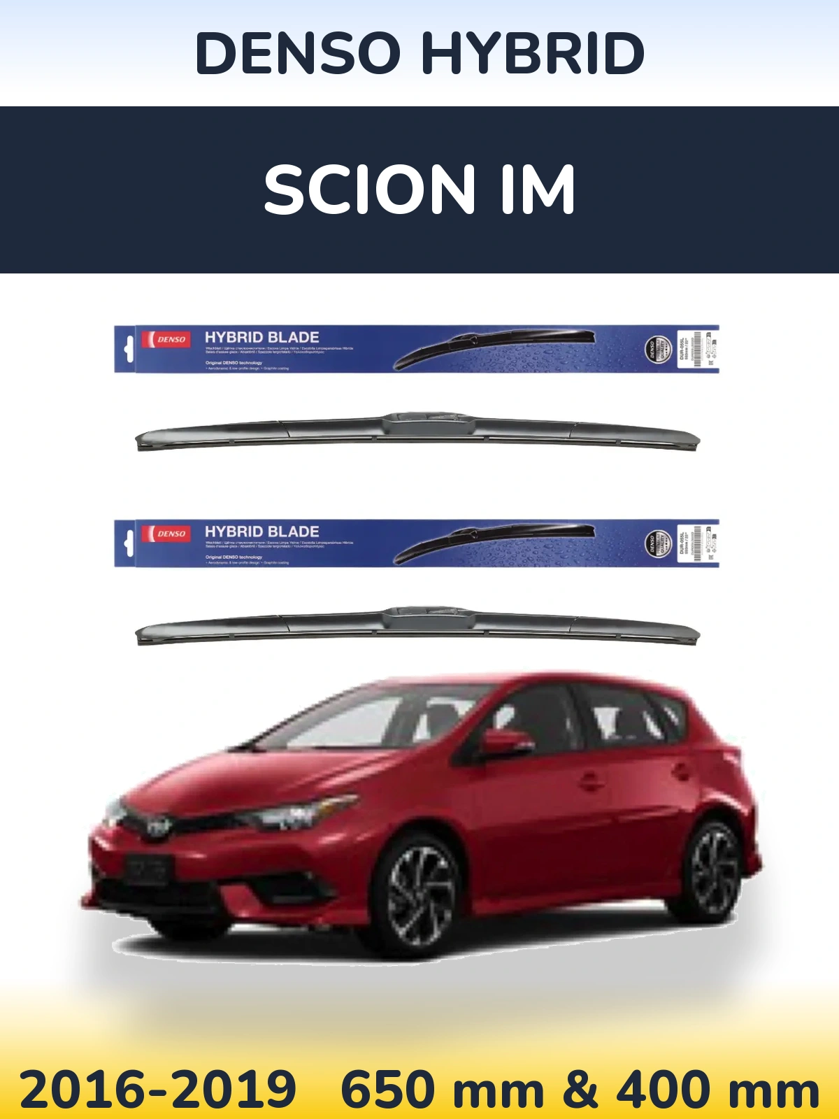 Ștergătoare Denso Hybrid pentru Scion iM
