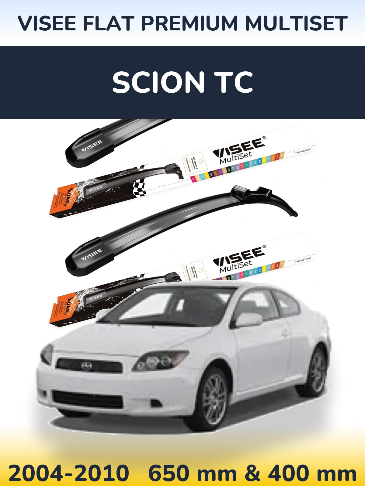 Ștergătoare VISEE FLAT PREMIUM MultiSet pentru Scion tC