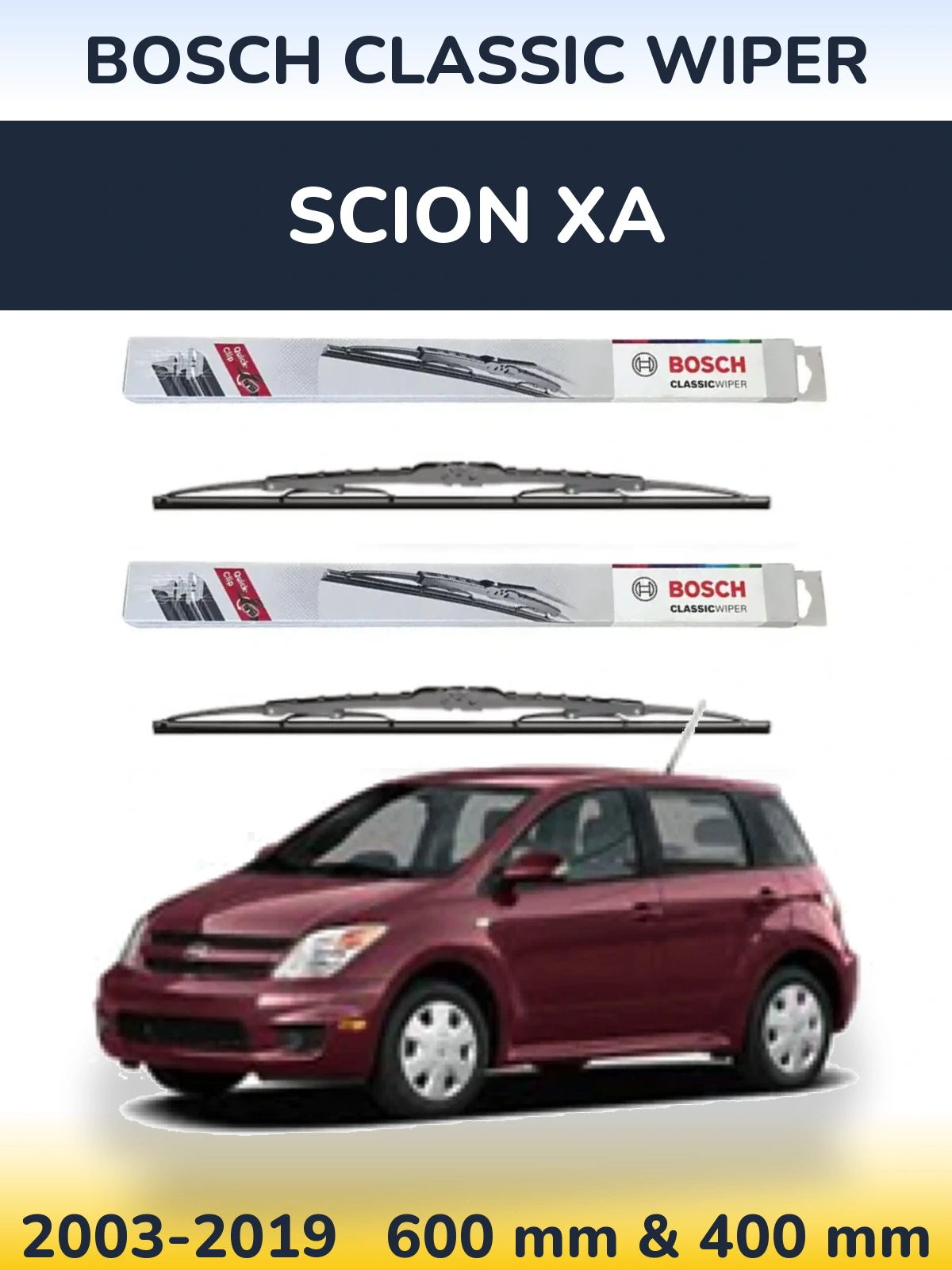 Ștergătoare BOSCH Classic Wiper pentru Scion xA