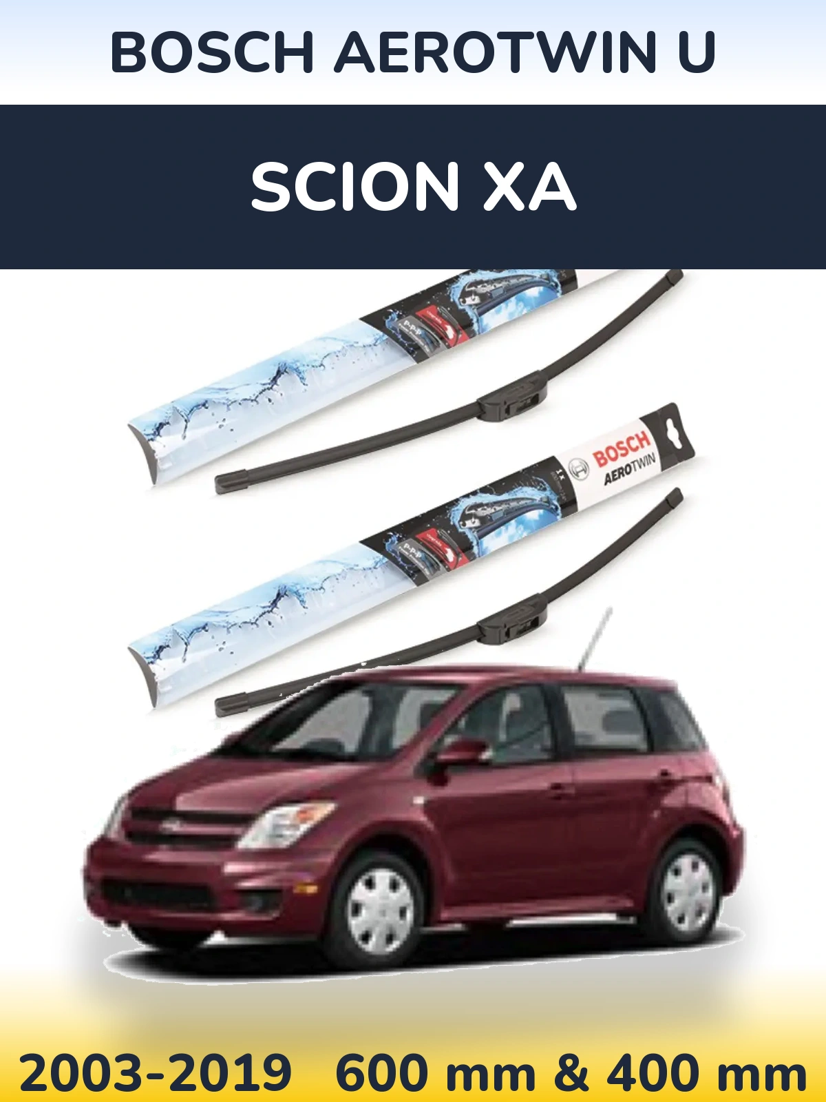 Ștergătoare BOSCH AeroTwin U pentru Scion xA