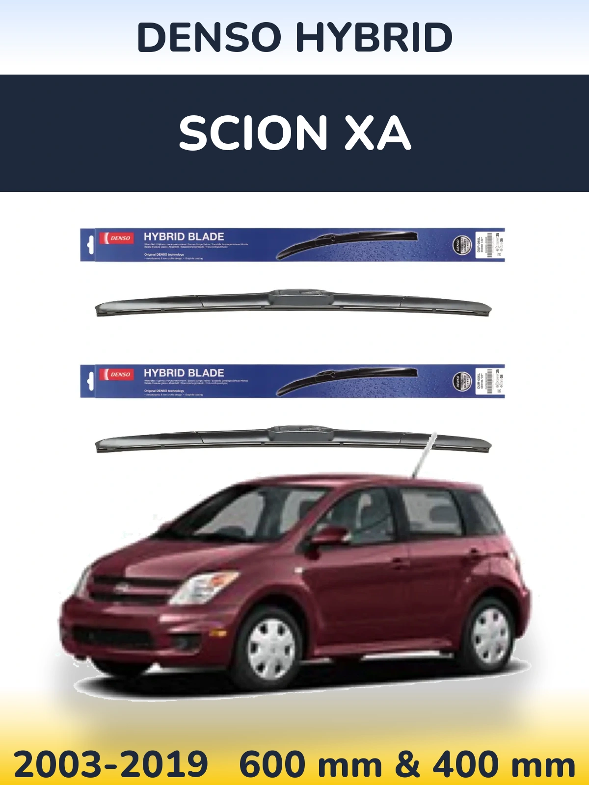 Ștergătoare Denso Hybrid pentru Scion xA