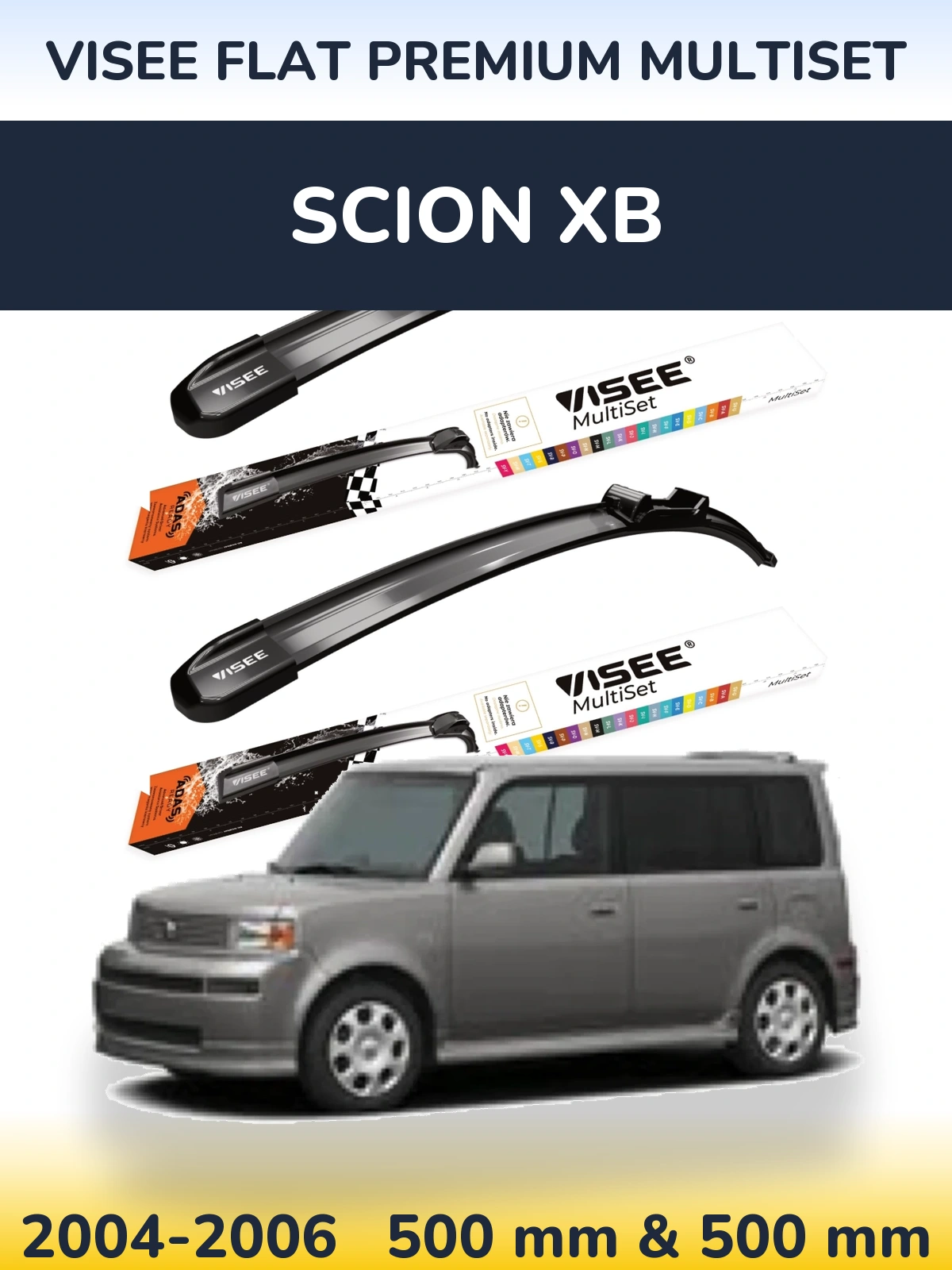 Ștergătoare VISEE FLAT PREMIUM MultiSet pentru Scion xB