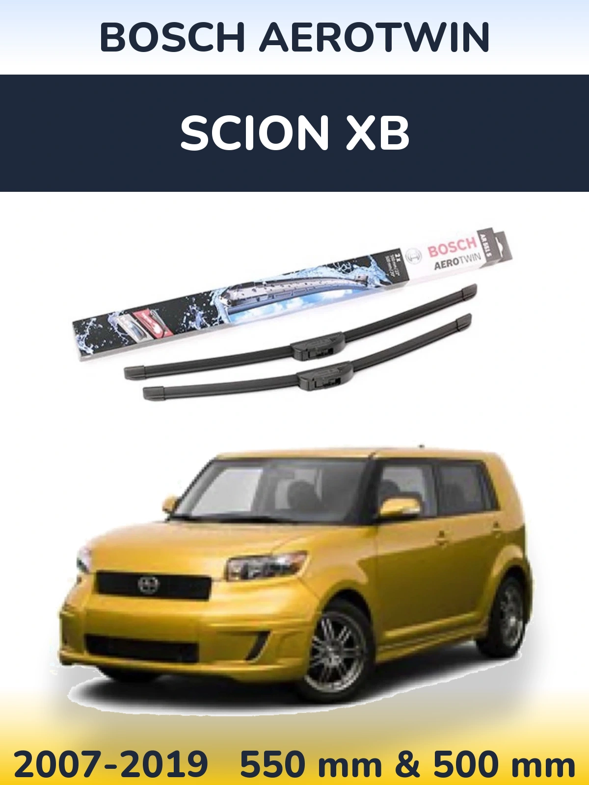 Ștergătoare BOSCH AeroTwin pentru Scion xB