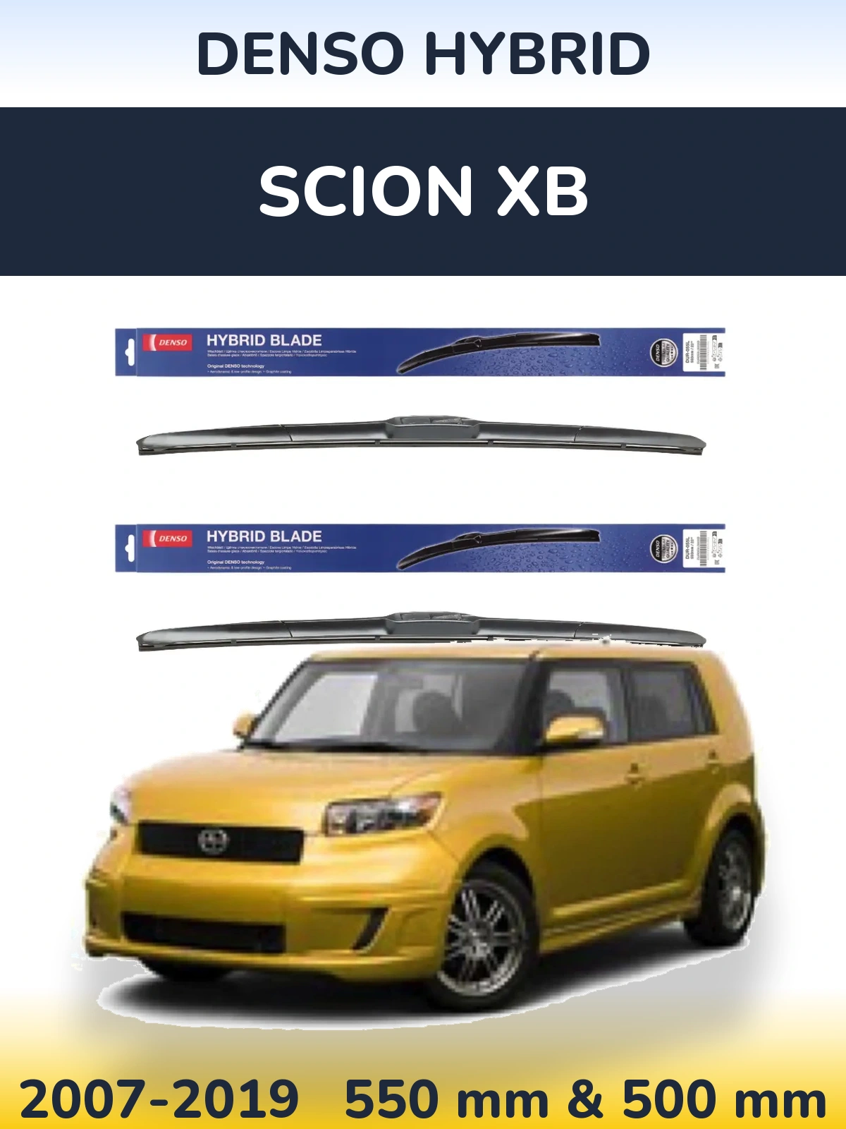 Ștergătoare Denso Hybrid pentru Scion xB