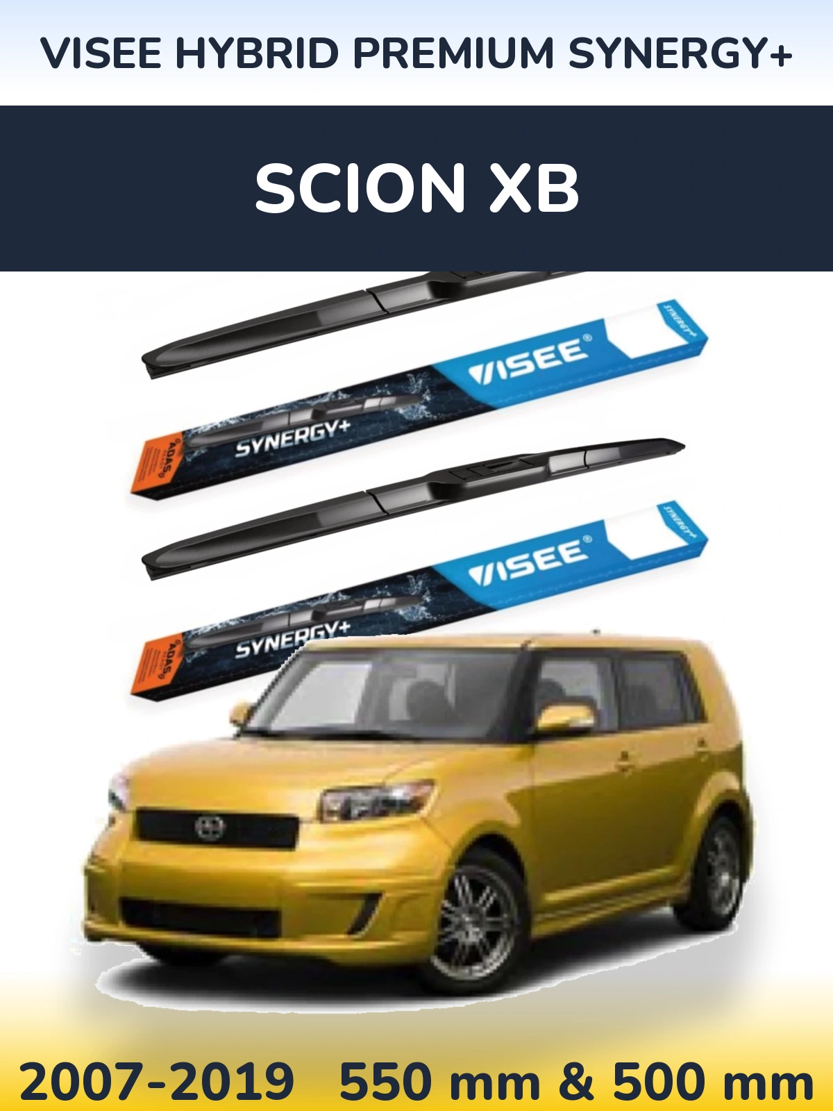 Ștergătoare VISEE HYBRID PREMIUM SYNERGY+ pentru Scion xB
