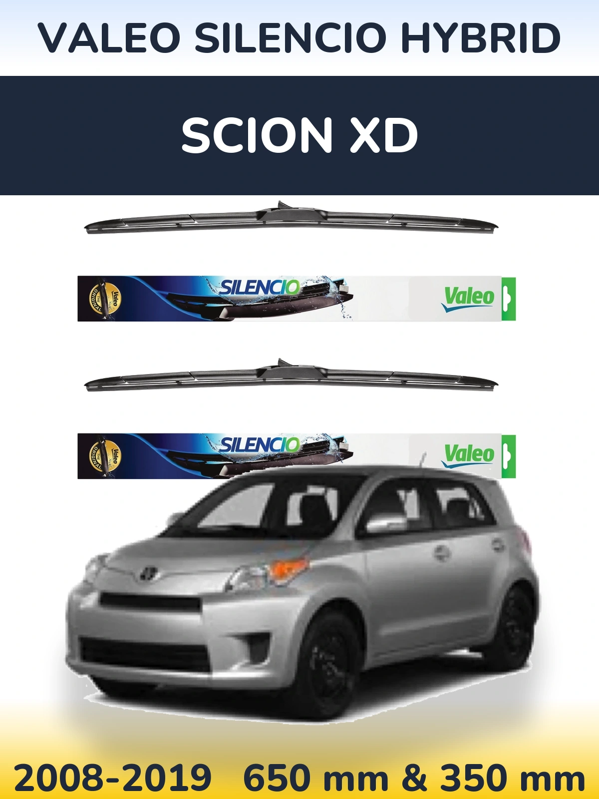 Ștergătoare Valeo Silencio Hybrid pentru Scion xD