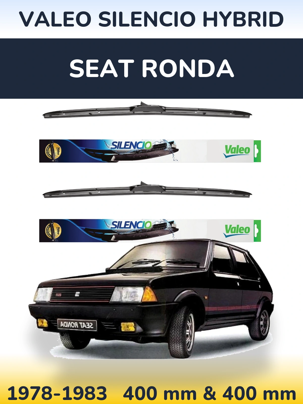 Ștergătoare Valeo Silencio Hybrid pentru SEAT Ronda