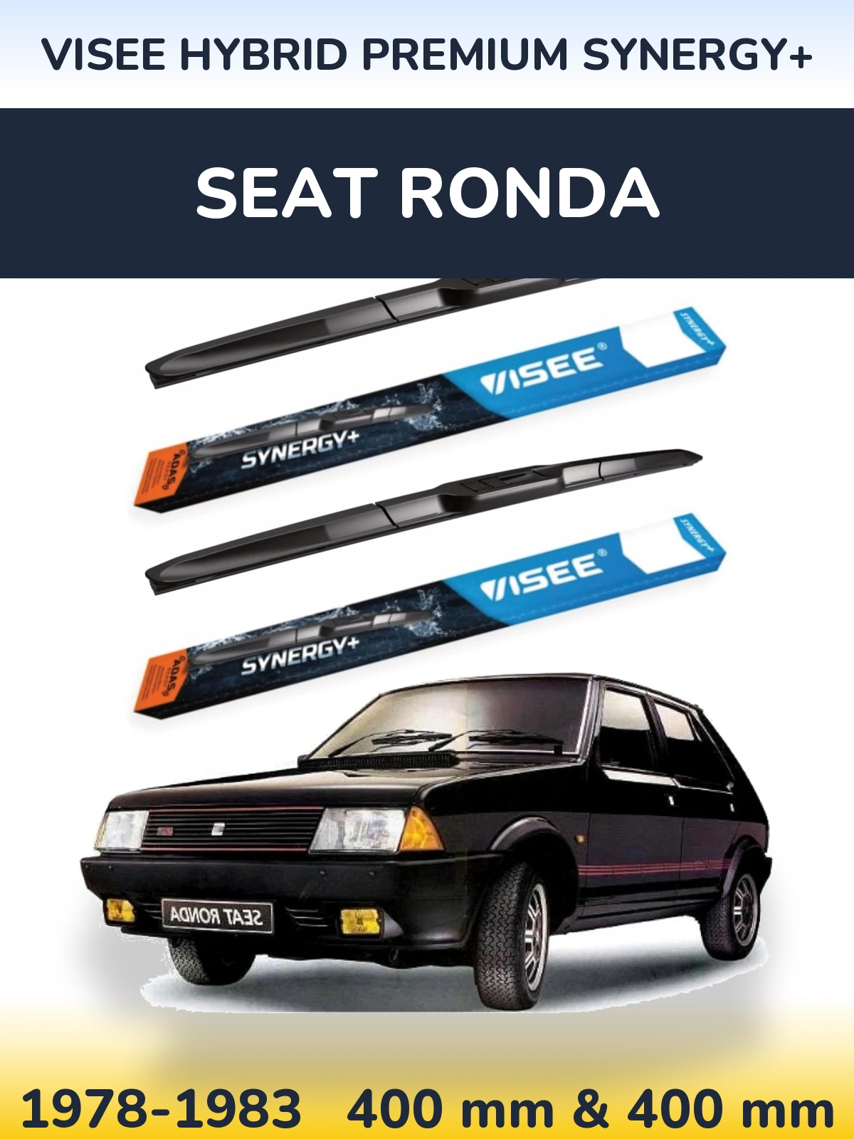 Ștergătoare VISEE HYBRID PREMIUM SYNERGY+ pentru SEAT Ronda
