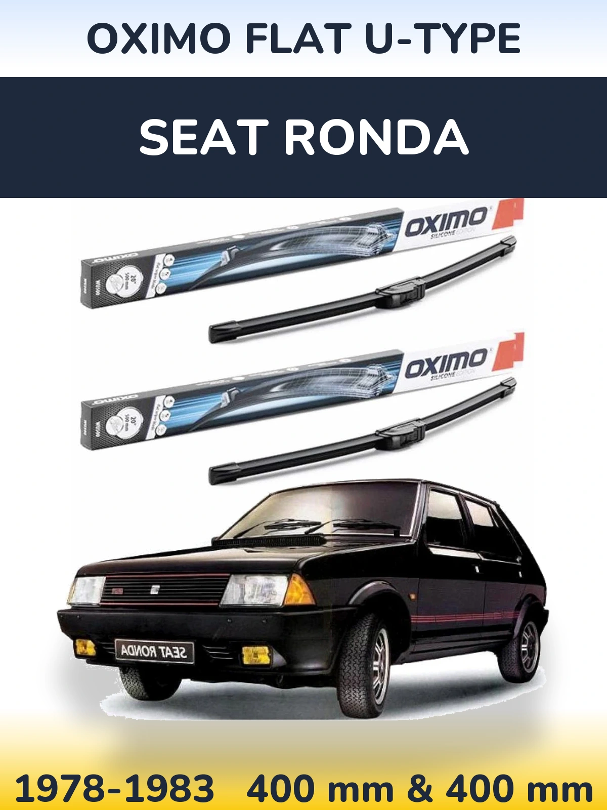 Ștergătoare Oximo Flat U-type pentru SEAT Ronda