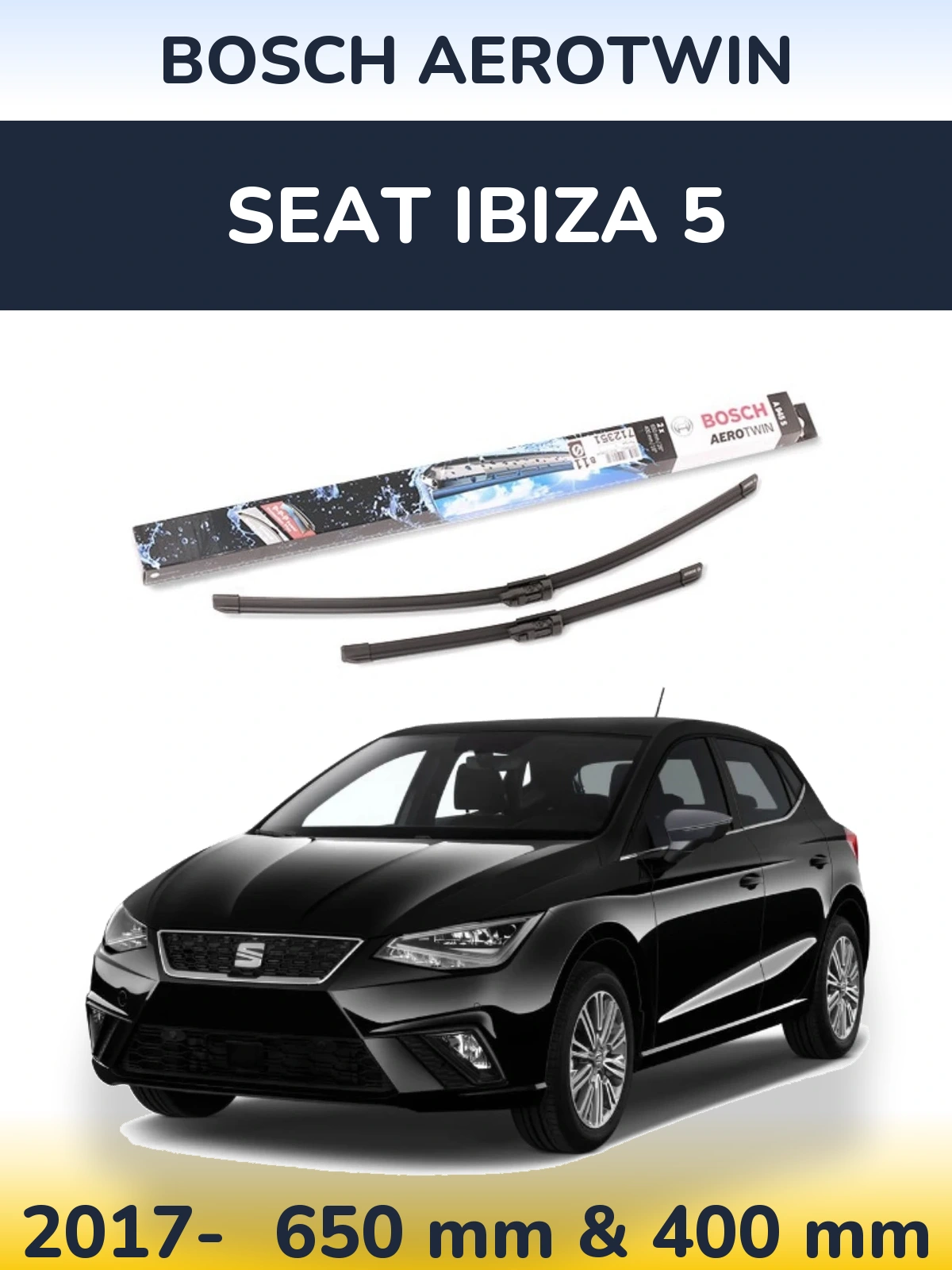 Ștergătoare BOSCH AeroTwin pentru SEAT Ibiza 5