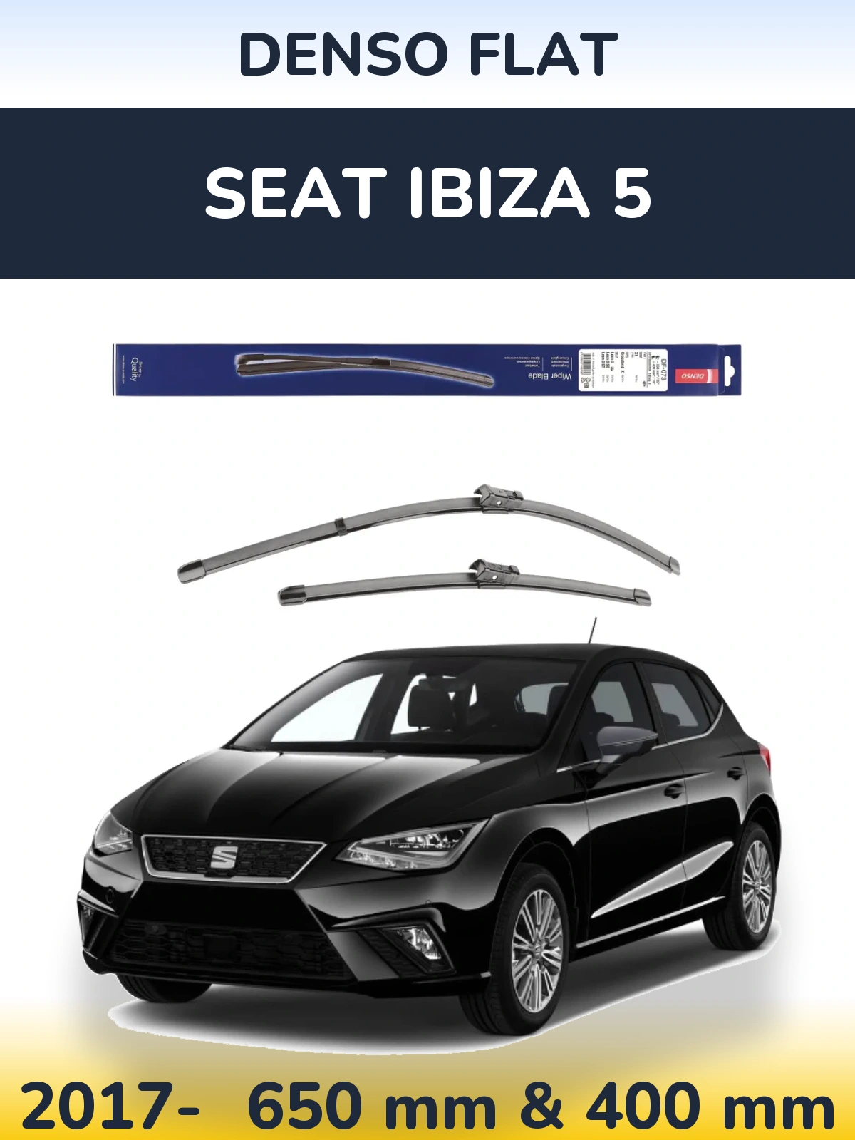Ștergătoare Denso Flat pentru SEAT Ibiza 5