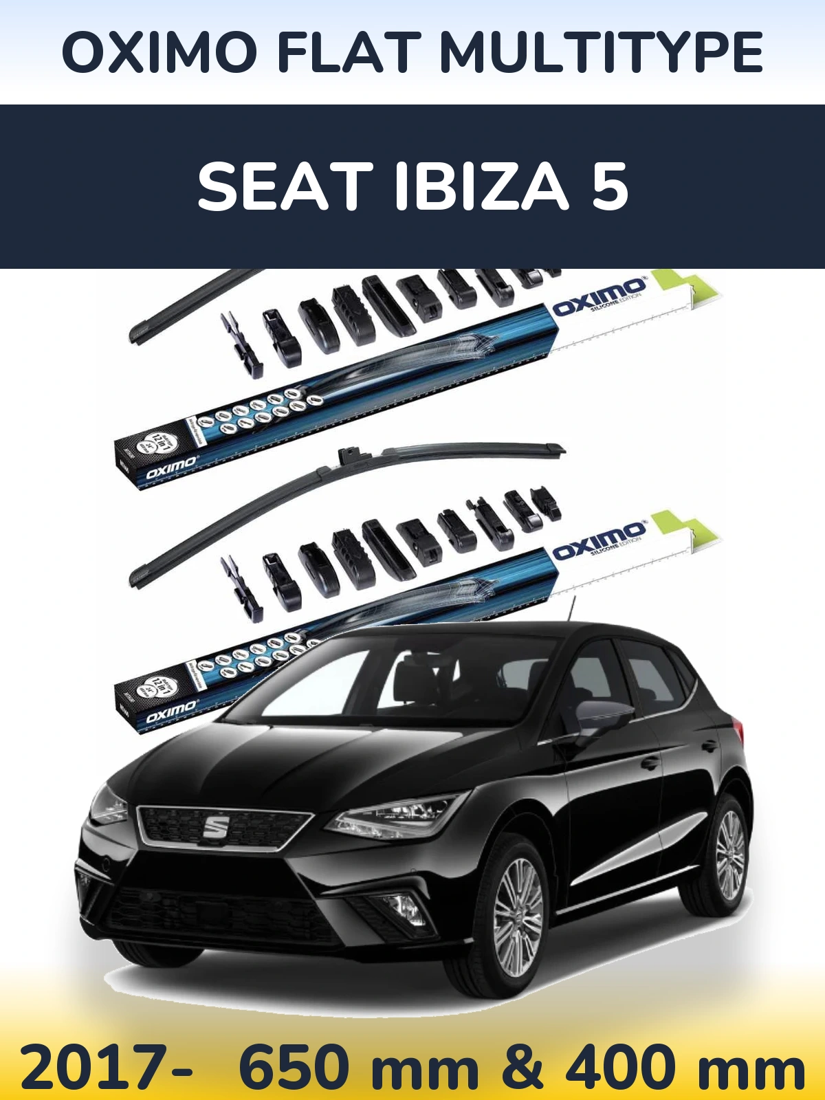 Ștergătoare Oximo Flat MultiTipe pentru SEAT Ibiza 5