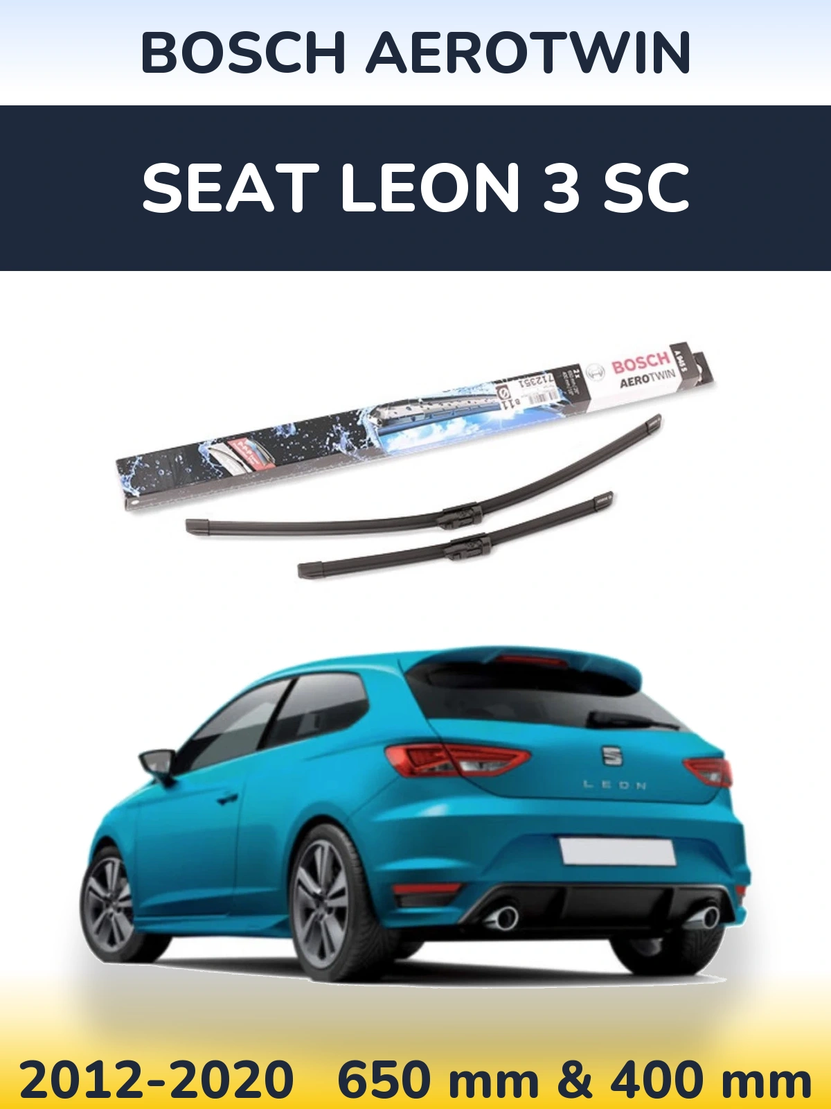 Ștergătoare BOSCH AeroTwin pentru SEAT Leon 3 SC