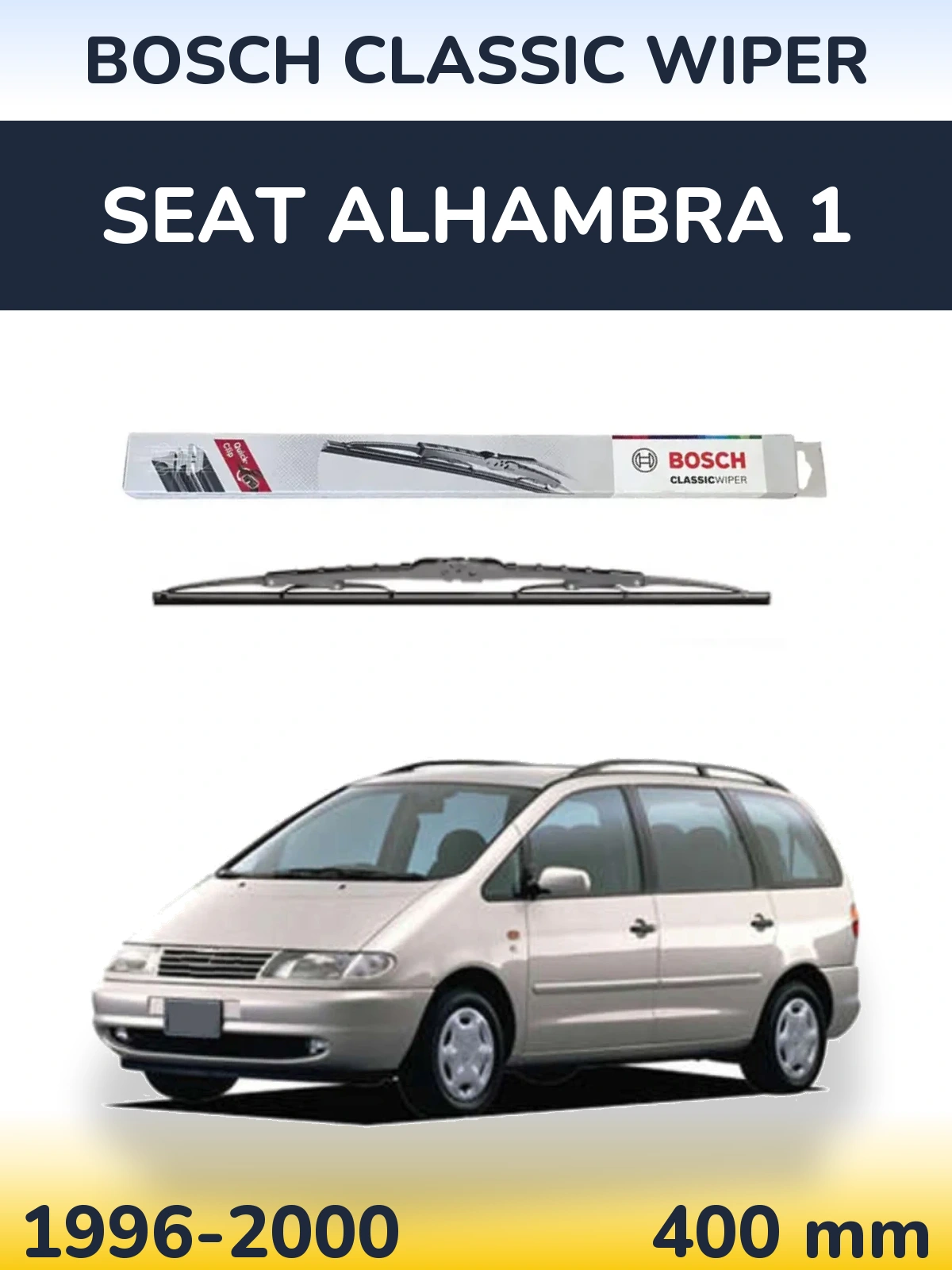 Ștergătoare BOSCH Classic Wiper pentru SEAT Alhambra 1