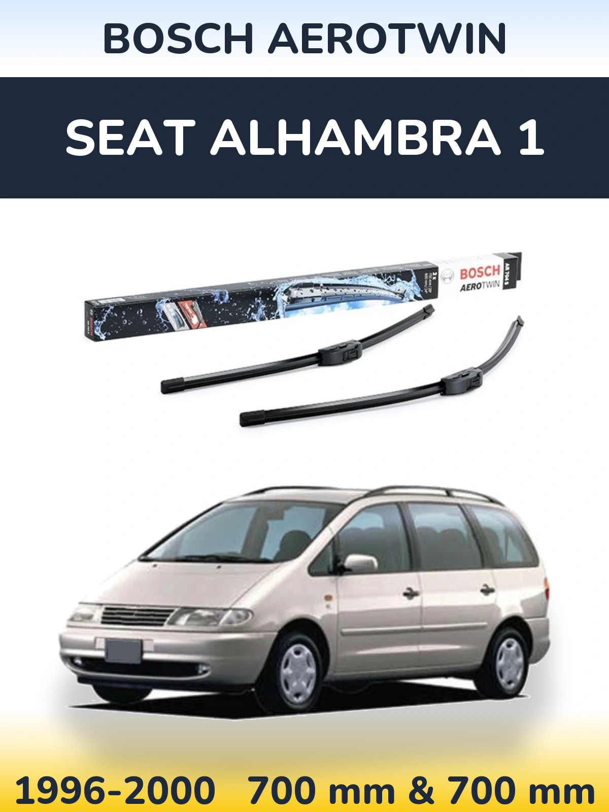 Ștergătoare BOSCH AeroTwin pentru SEAT Alhambra 1