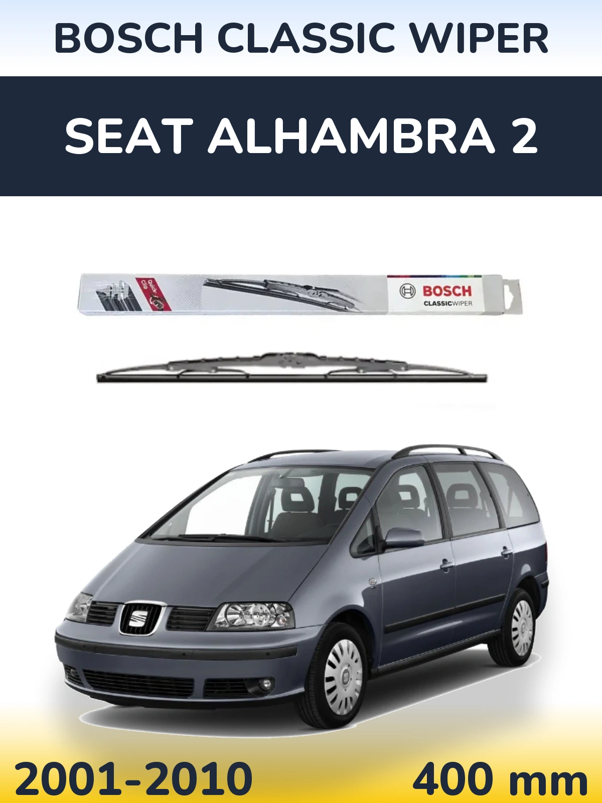 Ștergătoare BOSCH Classic Wiper pentru SEAT Alhambra 2