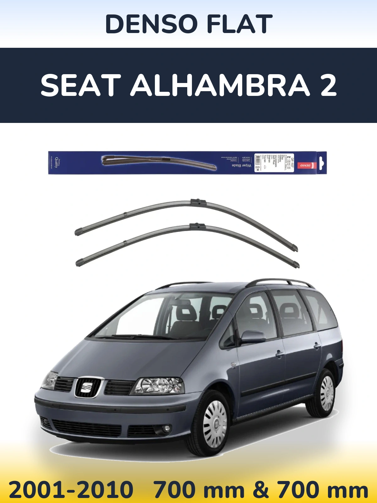 Ștergătoare Denso Flat pentru SEAT Alhambra 2