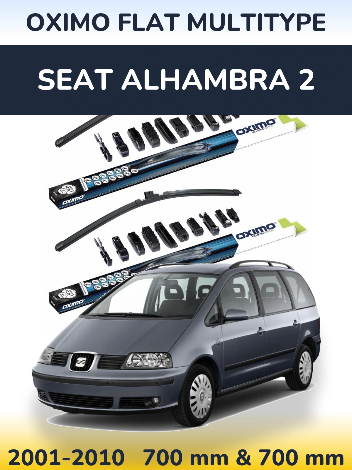 Ștergătoare Oximo Flat MultiTipe pentru SEAT Alhambra 2