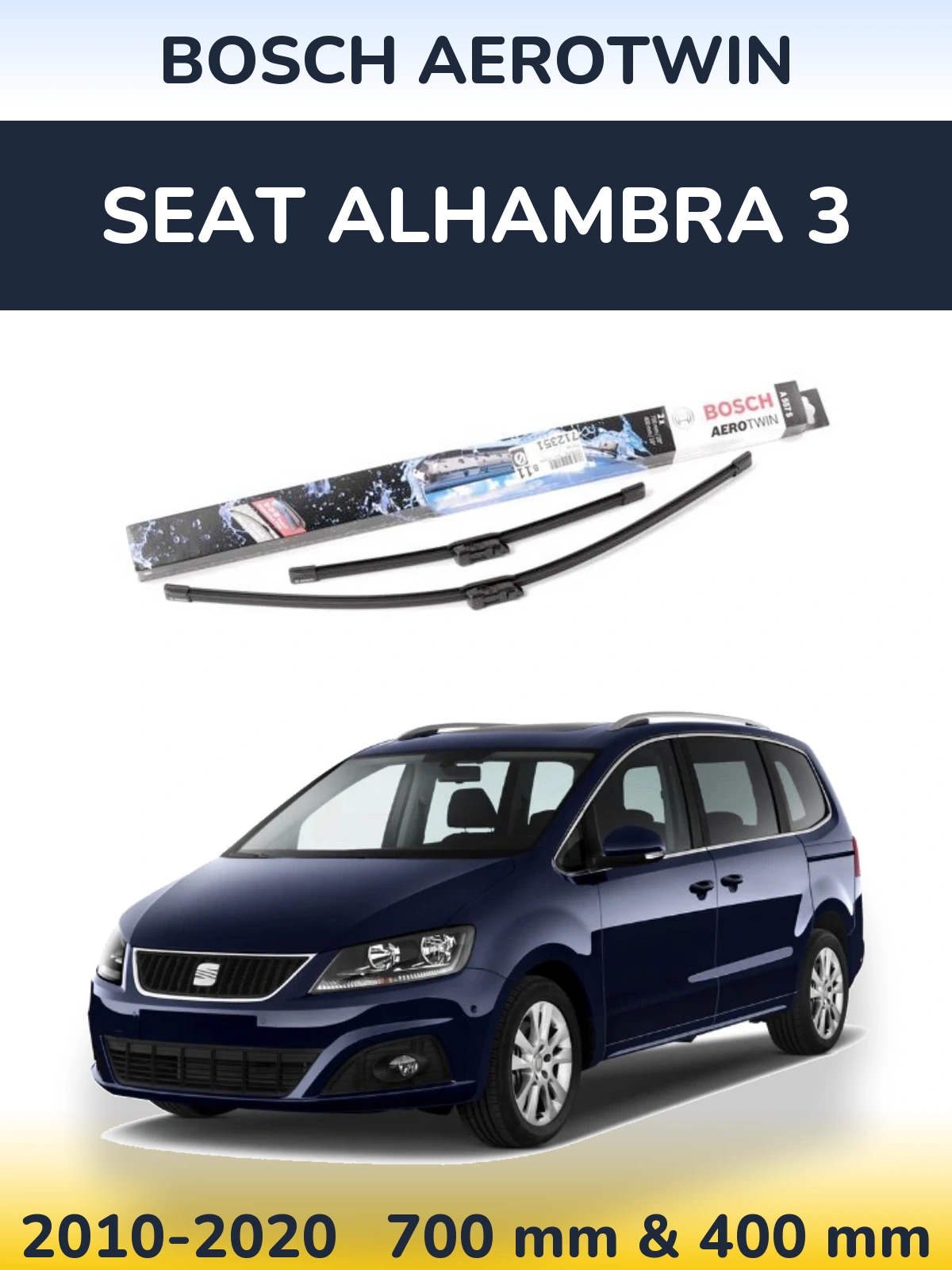Ștergătoare BOSCH AeroTwin pentru SEAT Alhambra 3