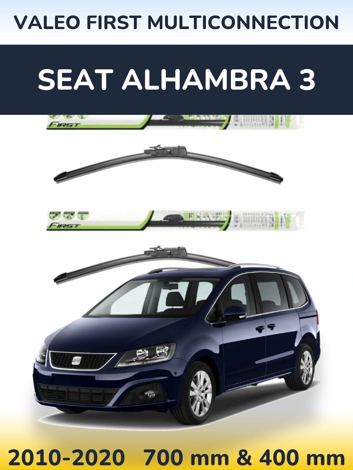 Ștergătoare Valeo First MultiConnection pentru SEAT Alhambra 3