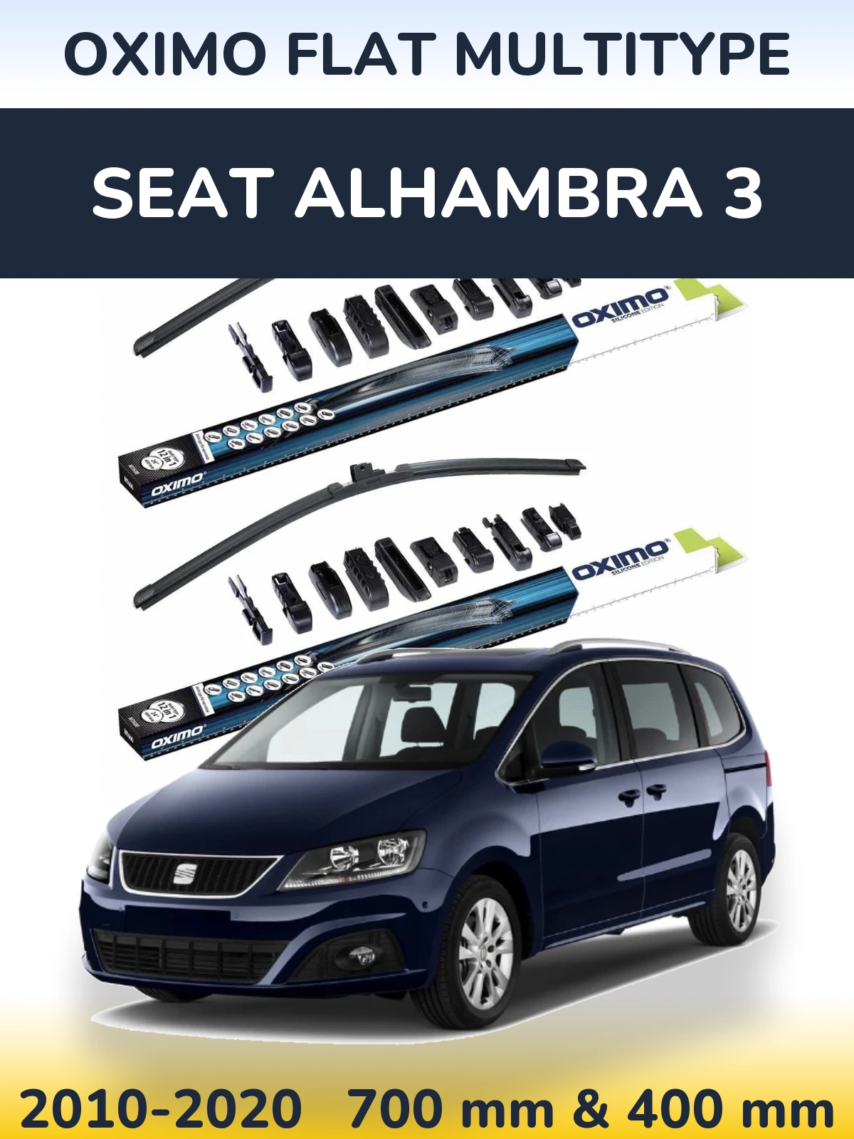 Ștergătoare Oximo Flat MultiTipe pentru SEAT Alhambra 3