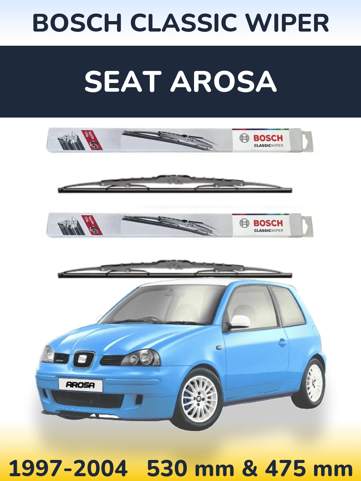 Ștergătoare BOSCH Classic Wiper pentru SEAT Arosa