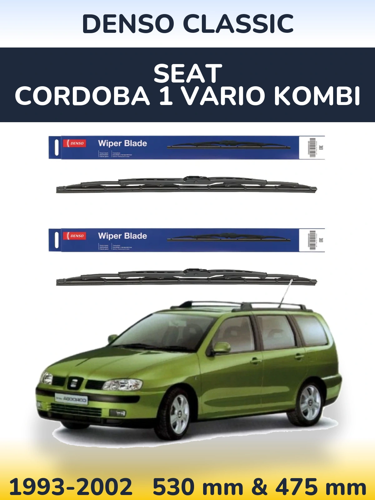 Ștergătoare Denso Classic pentru SEAT Cordoba 1 Vario kombi