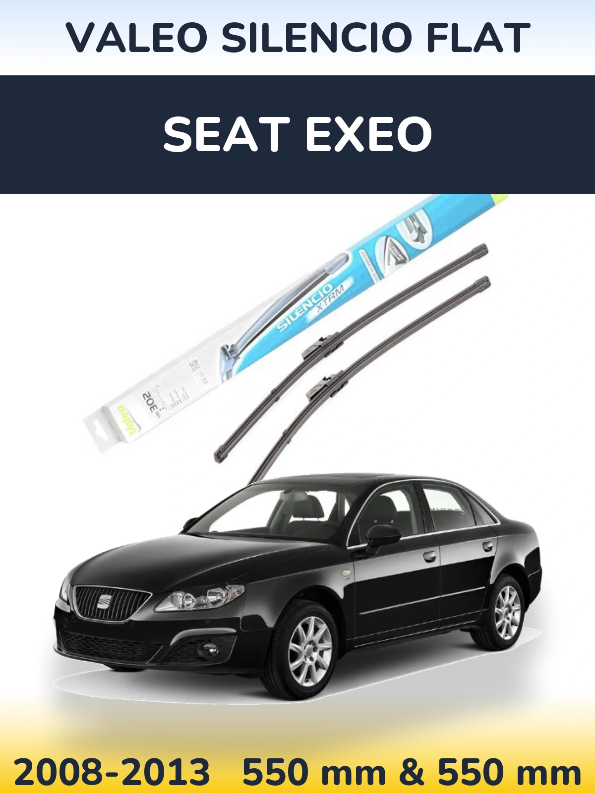 Ștergătoare Valeo Silencio Flat pentru SEAT Exeo