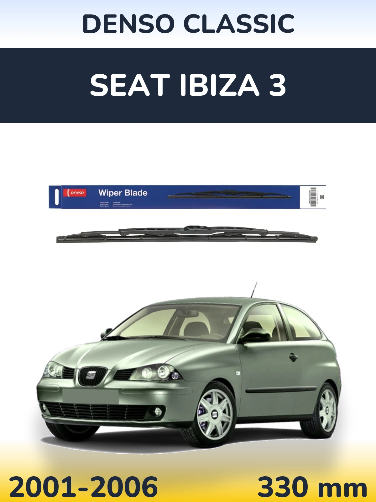 Ștergătoare Denso Classic pentru SEAT Ibiza 3