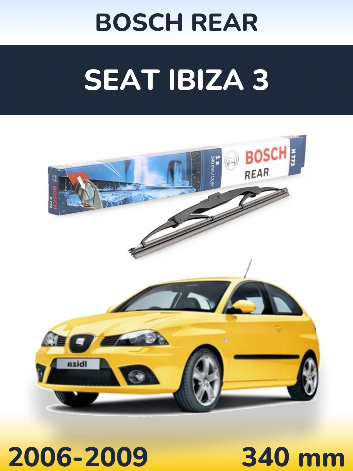 Ștergătoare BOSCH Rear pentru SEAT Ibiza 3