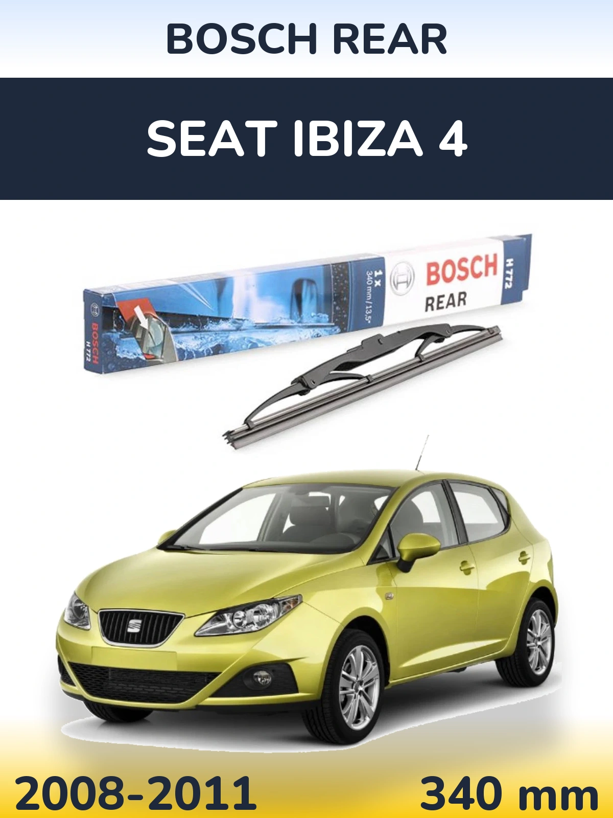 Ștergătoare BOSCH Rear pentru SEAT Ibiza 4