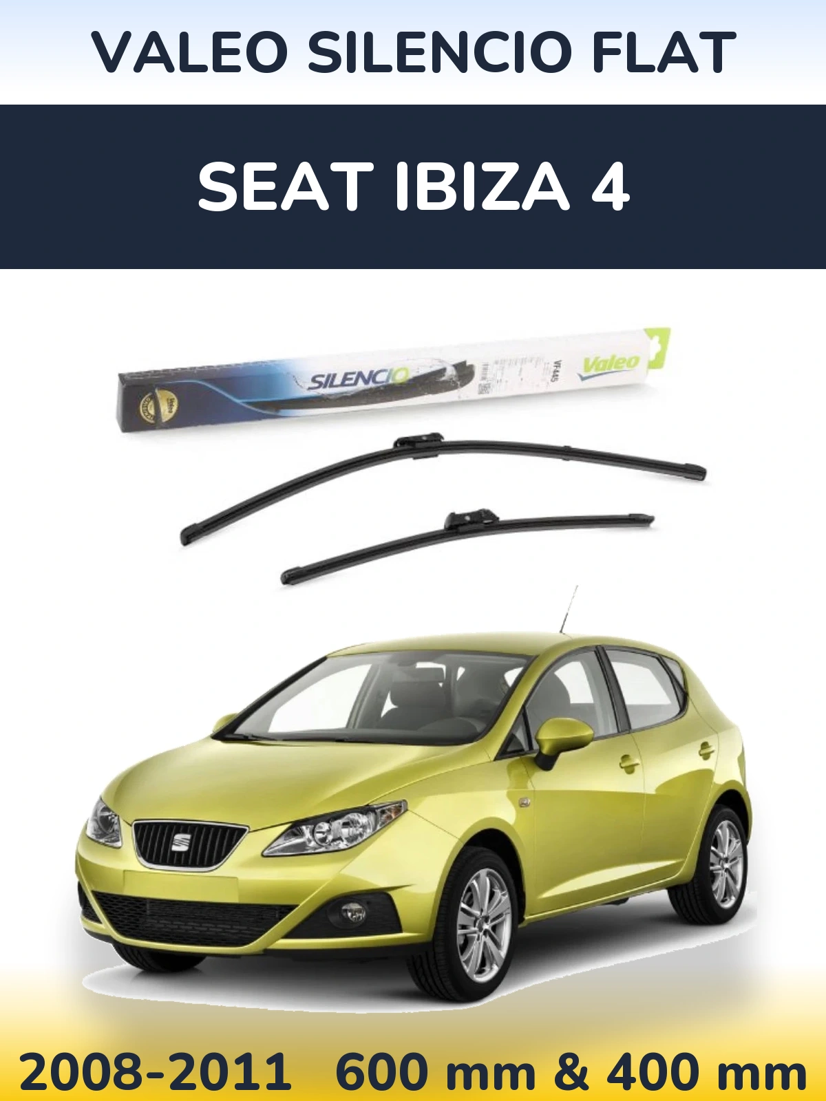 Ștergătoare Valeo Silencio Flat pentru SEAT Ibiza 4