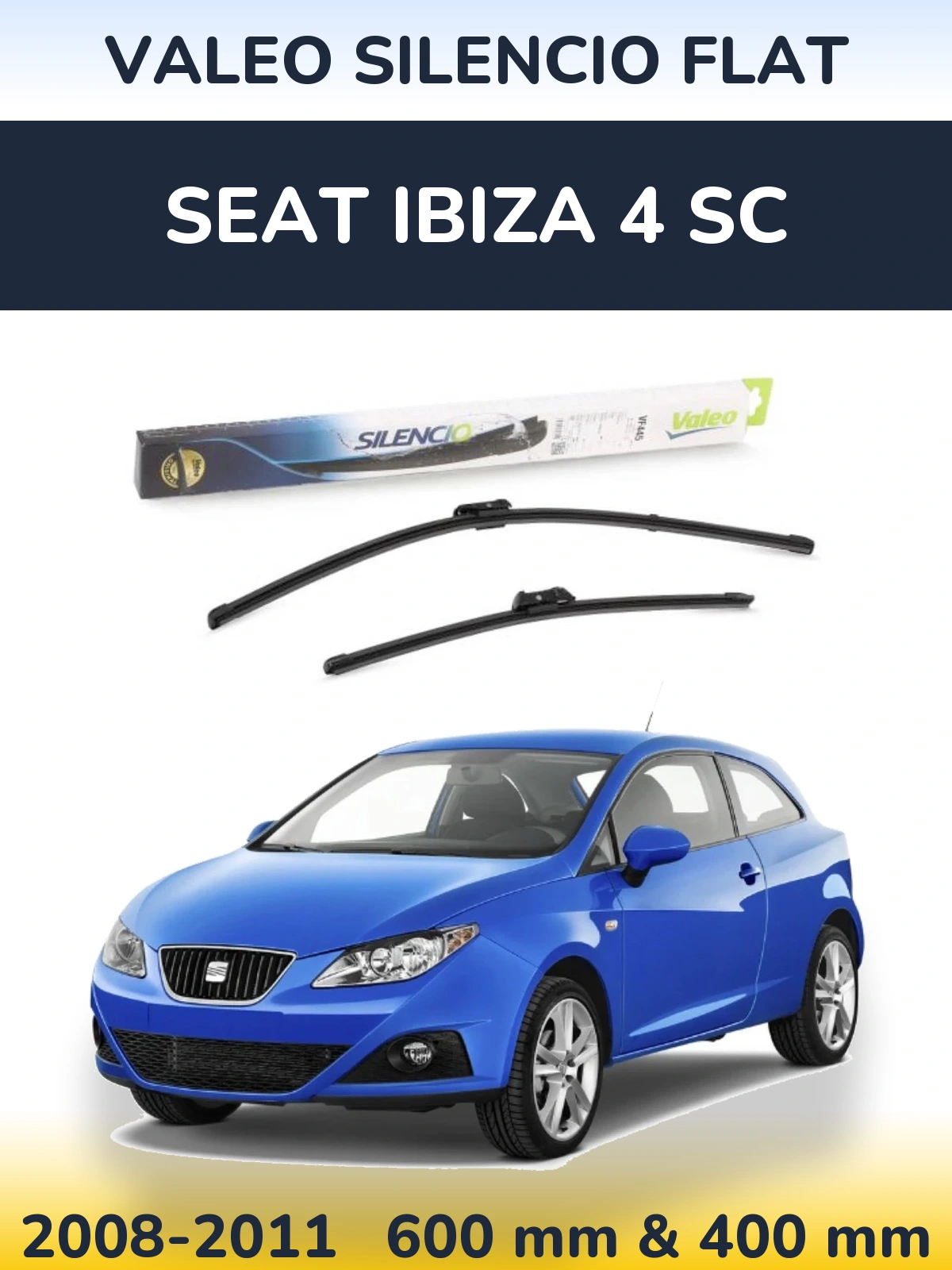 Ștergătoare Valeo Silencio Flat pentru SEAT Ibiza 4 SC
