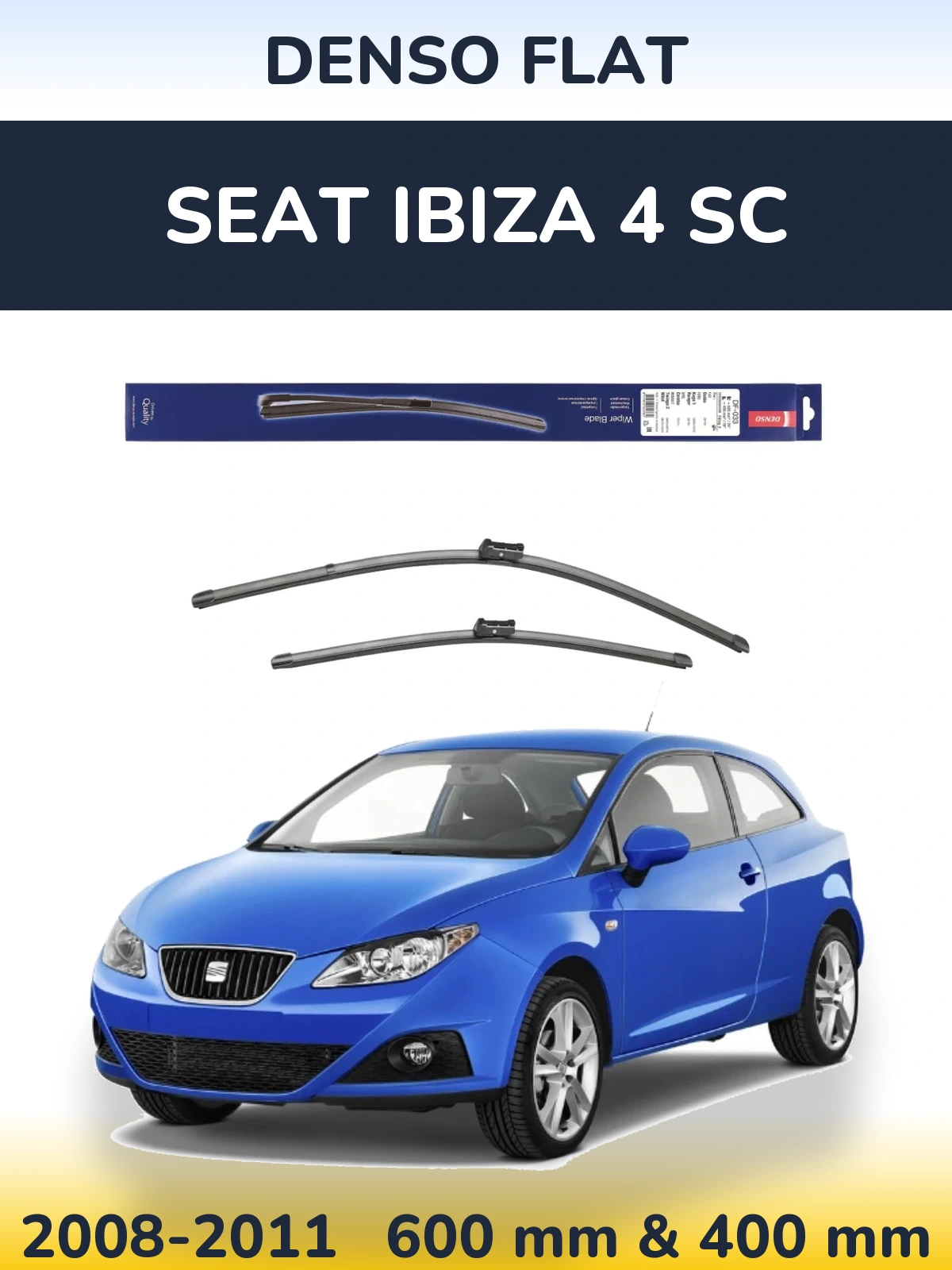 Ștergătoare Denso Flat pentru SEAT Ibiza 4 SC