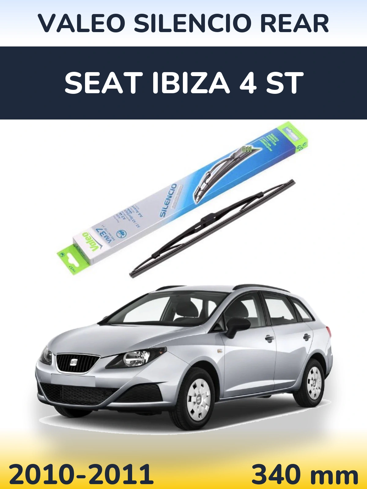 Ștergătoare Valeo Silencio Rear pentru SEAT Ibiza 4 ST