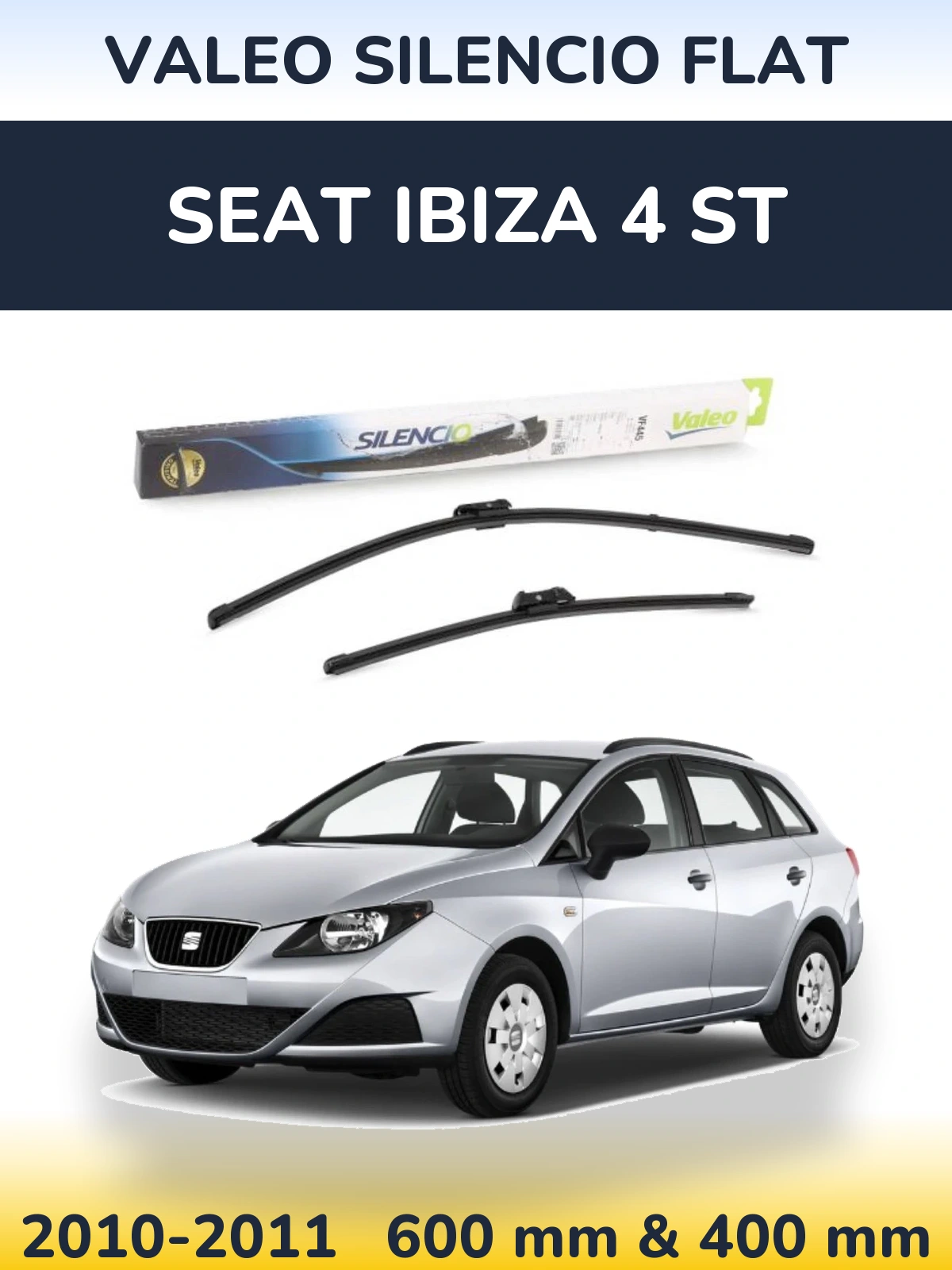 Ștergătoare Valeo Silencio Flat pentru SEAT Ibiza 4 ST