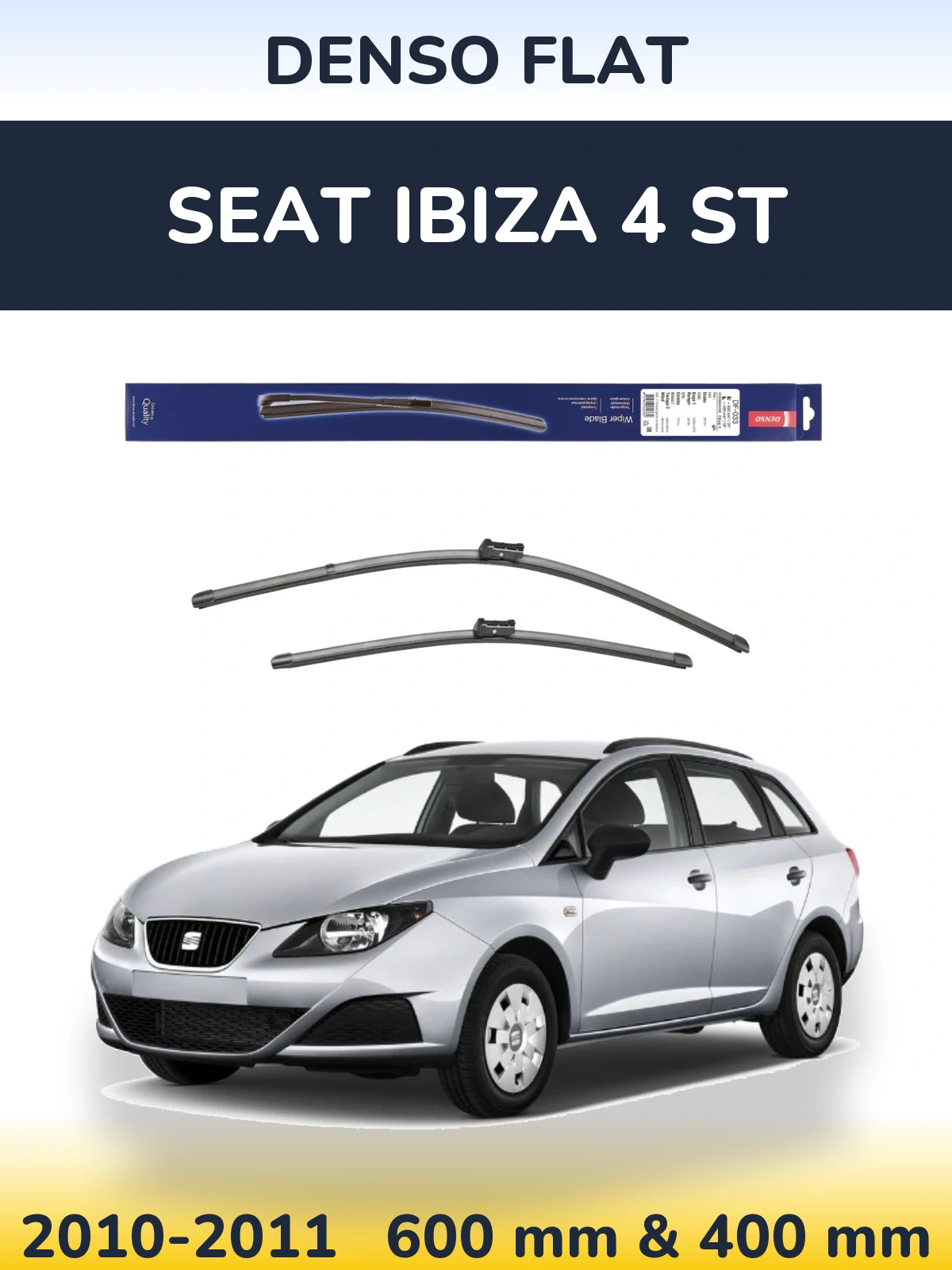 Ștergătoare Denso Flat pentru SEAT Ibiza 4 ST