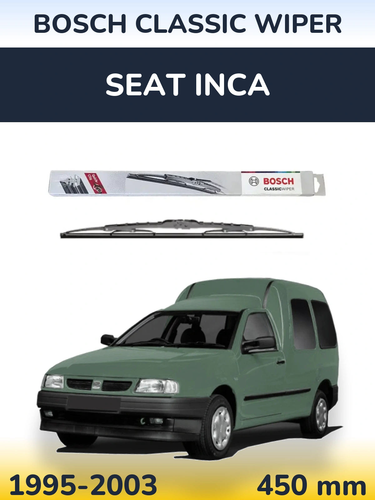 Ștergătoare BOSCH Classic Wiper pentru SEAT Inca
