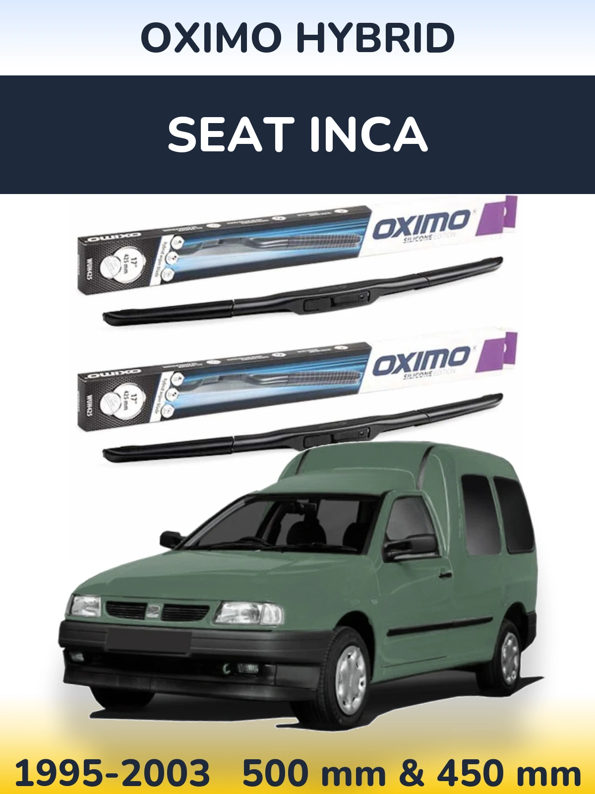 Ștergătoare Oximo Hybrid pentru SEAT Inca