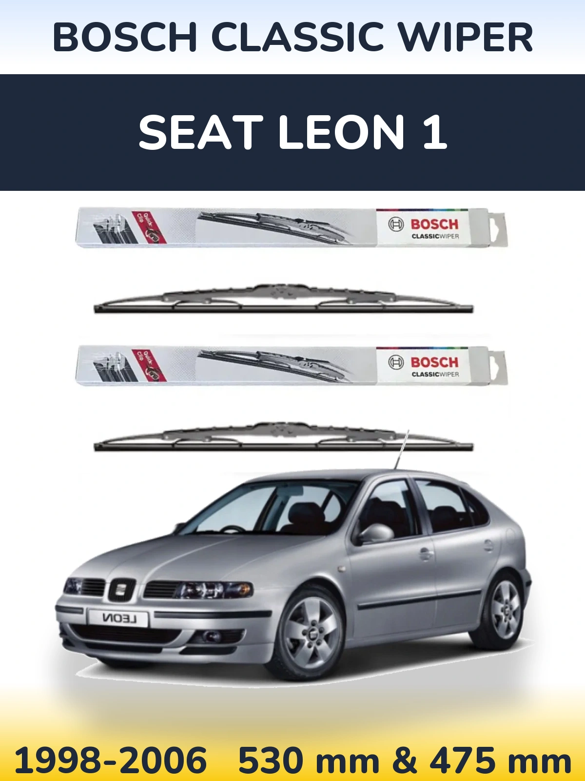 Ștergătoare BOSCH Classic Wiper pentru SEAT Leon 1