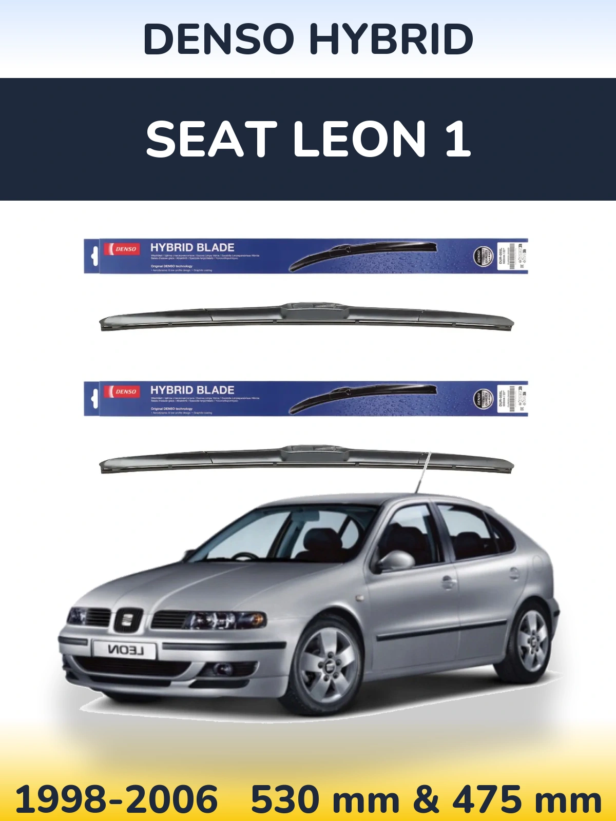 Ștergătoare Denso Hybrid pentru SEAT Leon 1