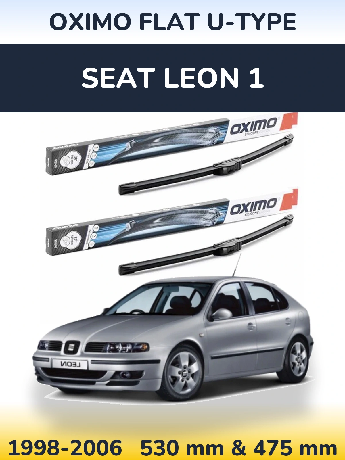 Ștergătoare Oximo Flat U-type pentru SEAT Leon 1
