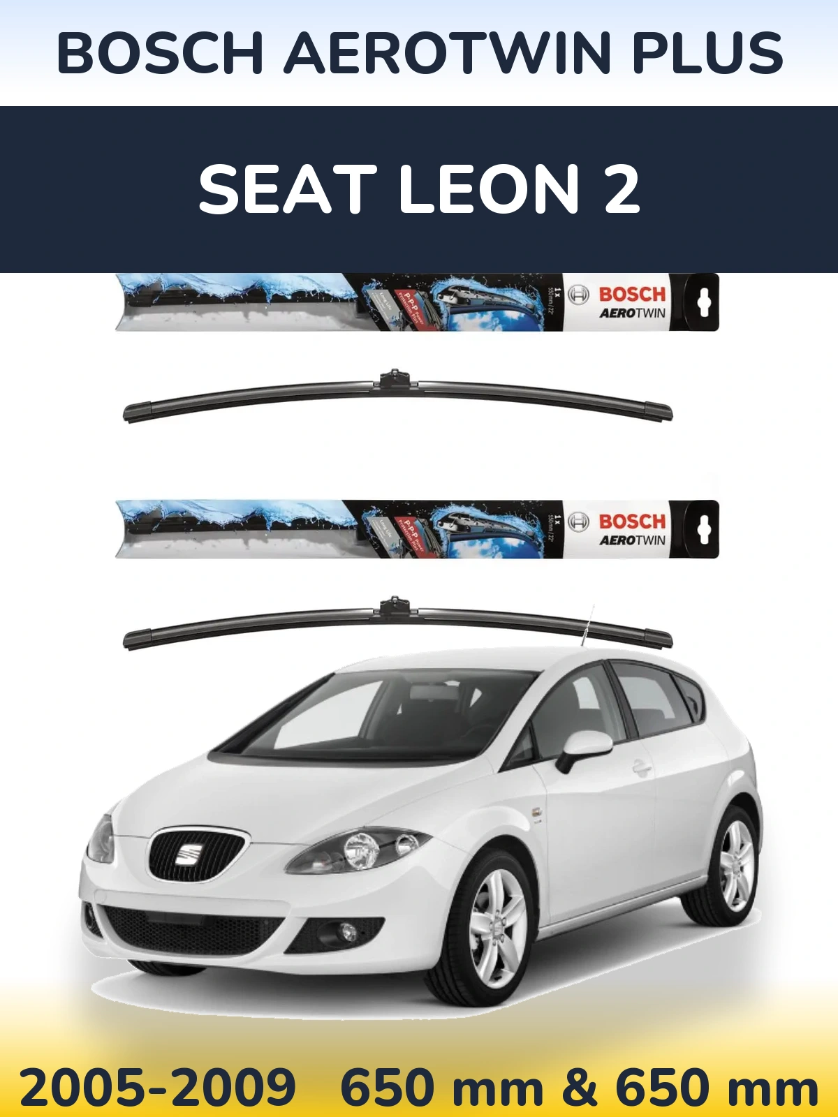 Ștergătoare BOSCH AeroTwin Plus pentru SEAT Leon 2