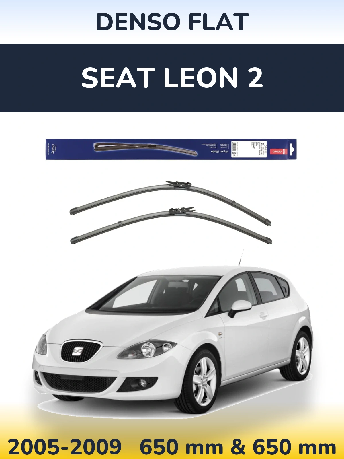 Ștergătoare Denso Flat pentru SEAT Leon 2