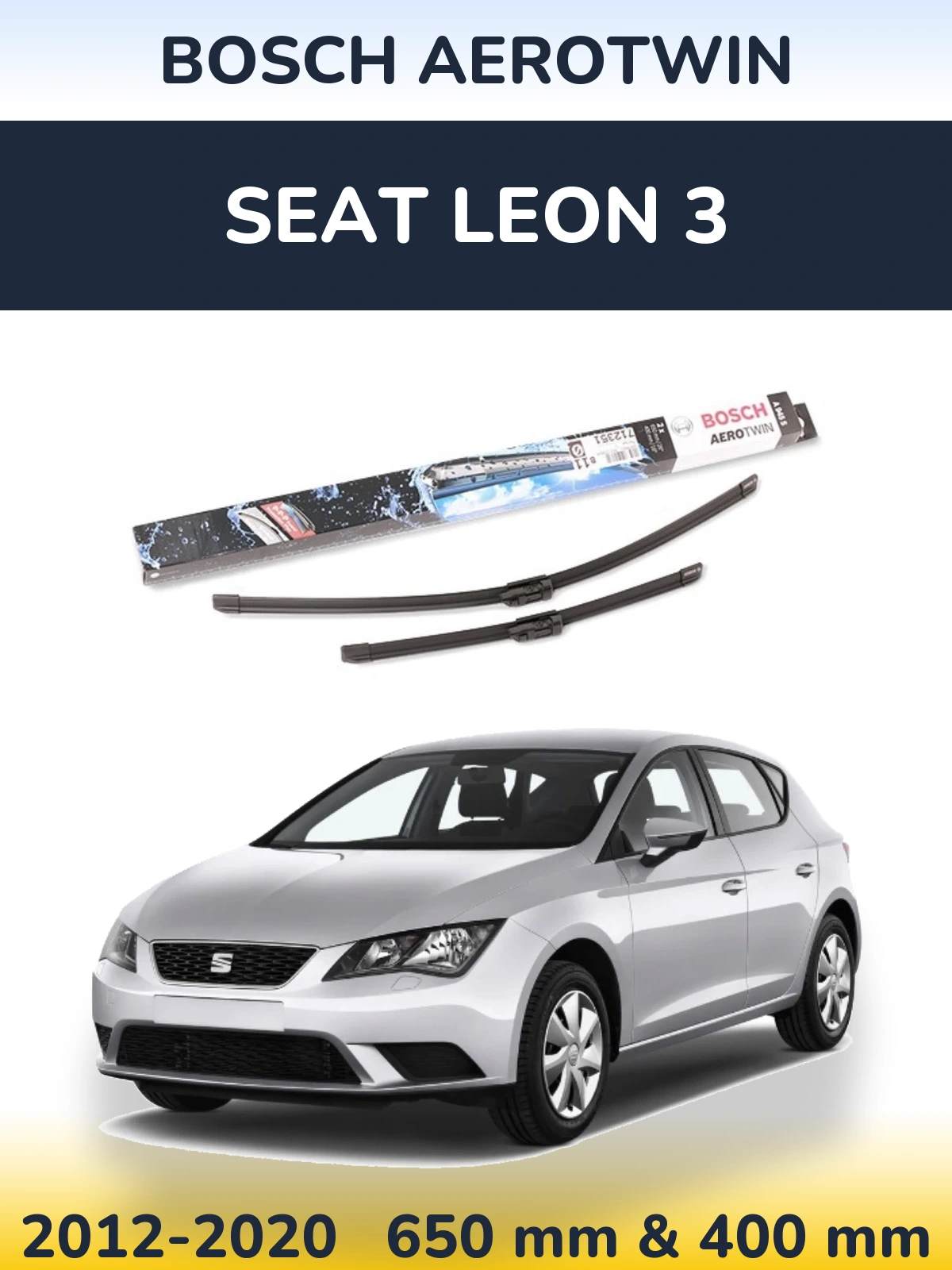 Ștergătoare BOSCH AeroTwin pentru SEAT Leon 3