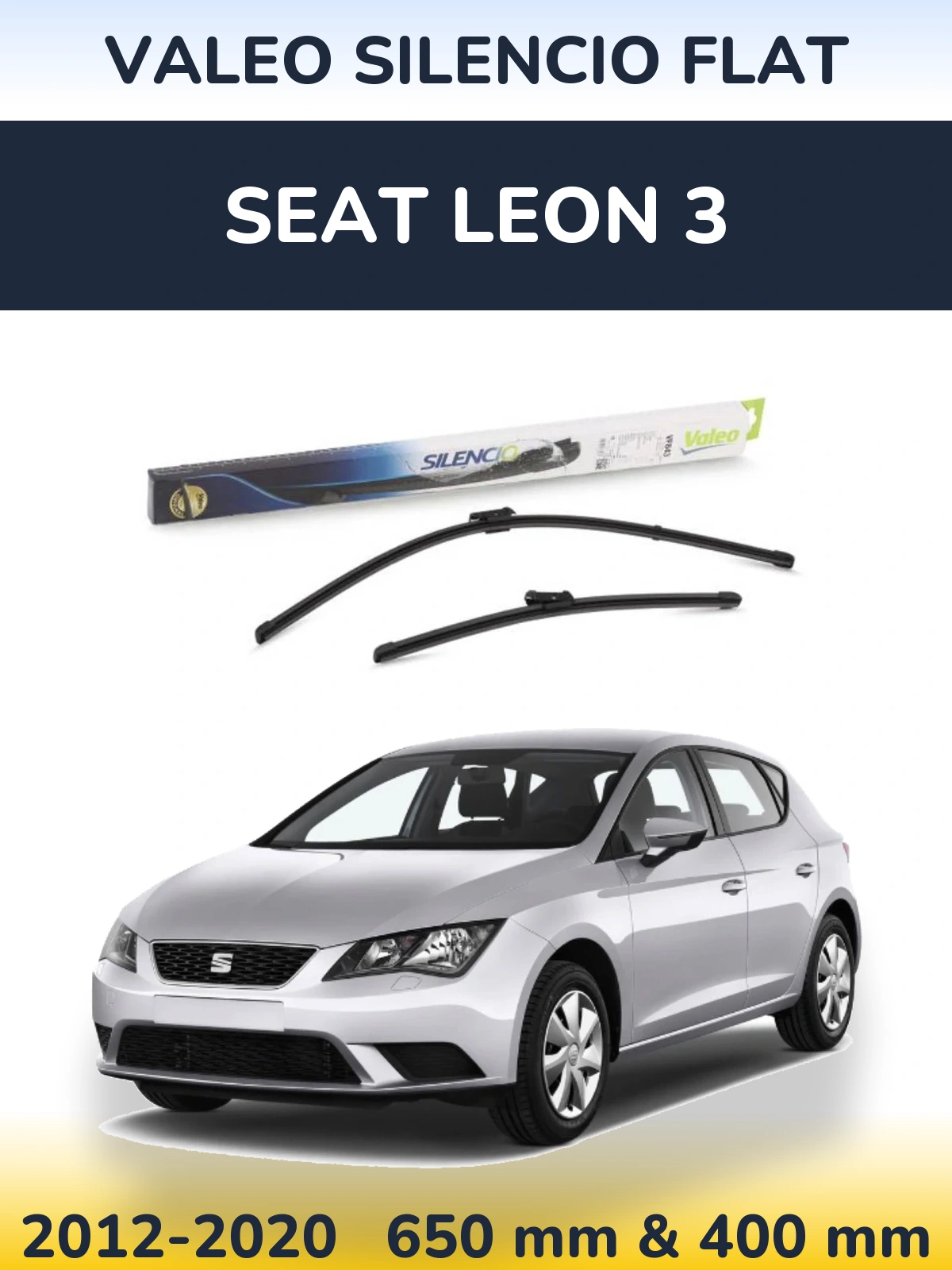 Ștergătoare Valeo Silencio Flat pentru SEAT Leon 3
